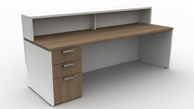 AIS Calibrate Reception Desk with Box/Box/File Ped