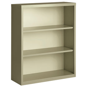 Steel Bookcase Collection: 3-Shelf Metal Bookcase by OfficeSource