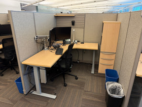 COMING SOON! 500 MATCHING 6X6 HAWORTH UNI-GROUP STATIONS W/SIT STANDS SURFACES!