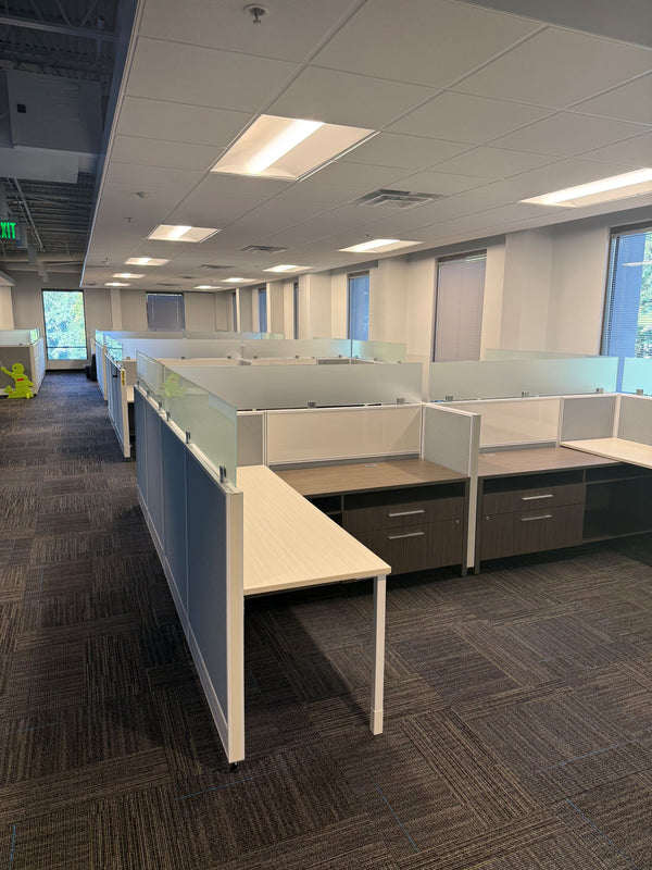 Global Compile 6x6 glass topped stations