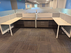 Global Compile 6x6 glass topped stations