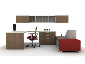 AIS Calibrate Casegood Private Office with Lounge