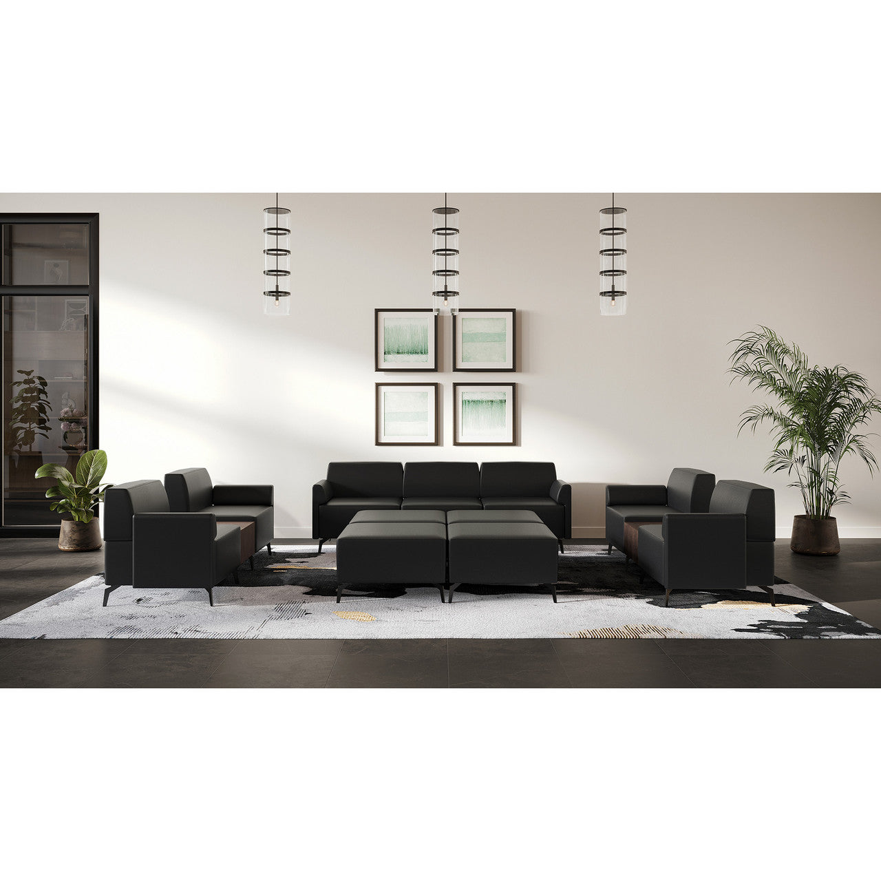 OfficeSource | Saxon | Modular Reception Seating Base and Back ...