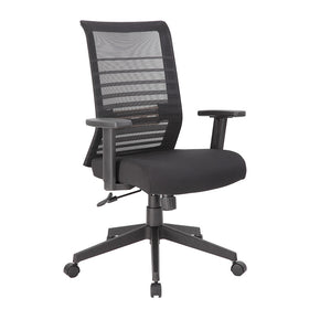 BOSS Executive Mesh Task Chair with Adjustable Arms
