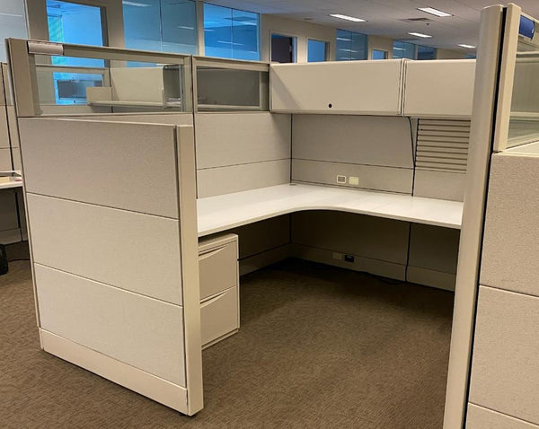 Herman Miller Ethospace Workstations w/ Overhead Bins (8' x 8')