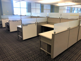 Herman Miller Vivo Workstations w/ Frameless Glass (6' x 6')