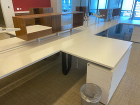 Knoll Antenna Benching w/ Wood Laminate Accents
