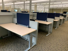 Steelcase Answer Workstations with Sit/Stand Desk (6' x 6' x 54
