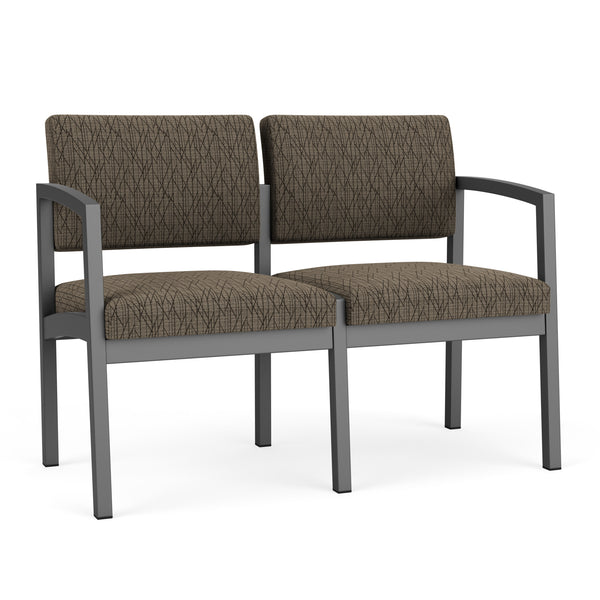 Lenox Steel 2-Seat Sofa by Lesro