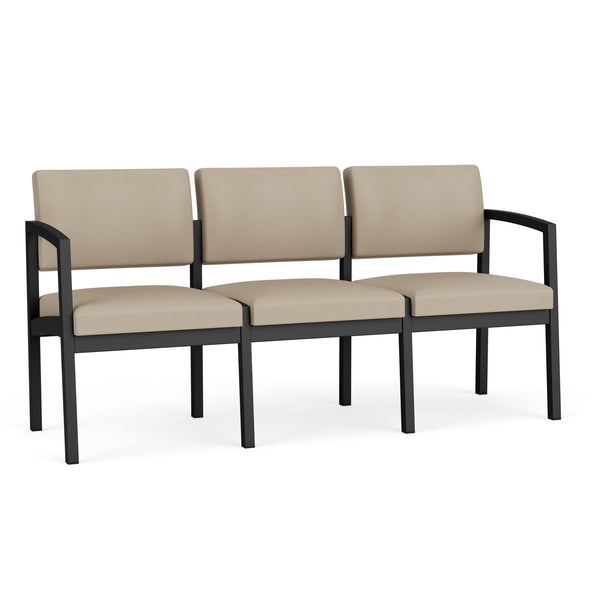Lenox Steel 3-Seat Sofa by Lesro