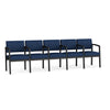 Lenox Steel 5-Seater with Center Arms by Lesro