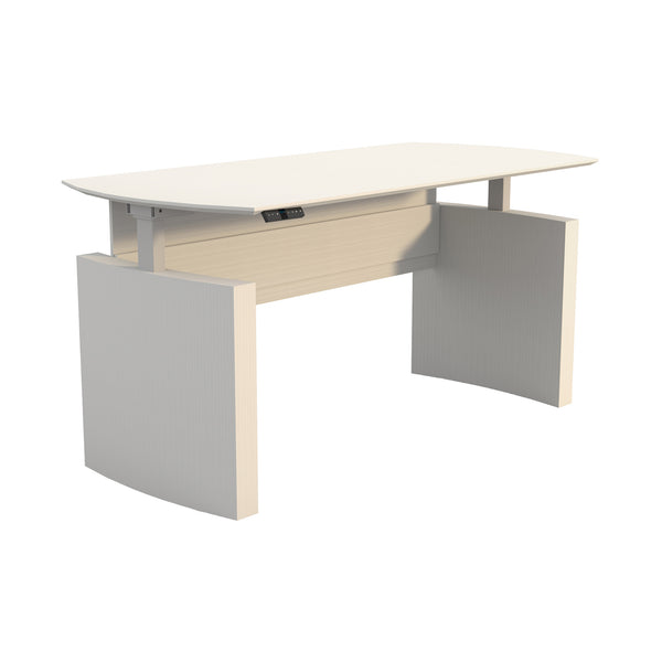 Medina™ Height-Adjustable Curved Front Desk