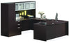 Bow Front U-Shaped Desk with Cabinet by OfficeSource