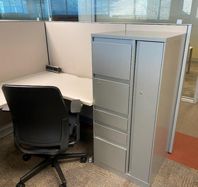Steelcase Answer Workstations w/ Open Shelf & Storage (8' x 6')
