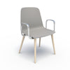 Sofie Wood Leg Chair by Compel