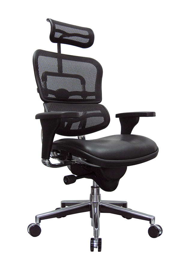 Eurotech Ergo High Mesh Back with Leather Seat