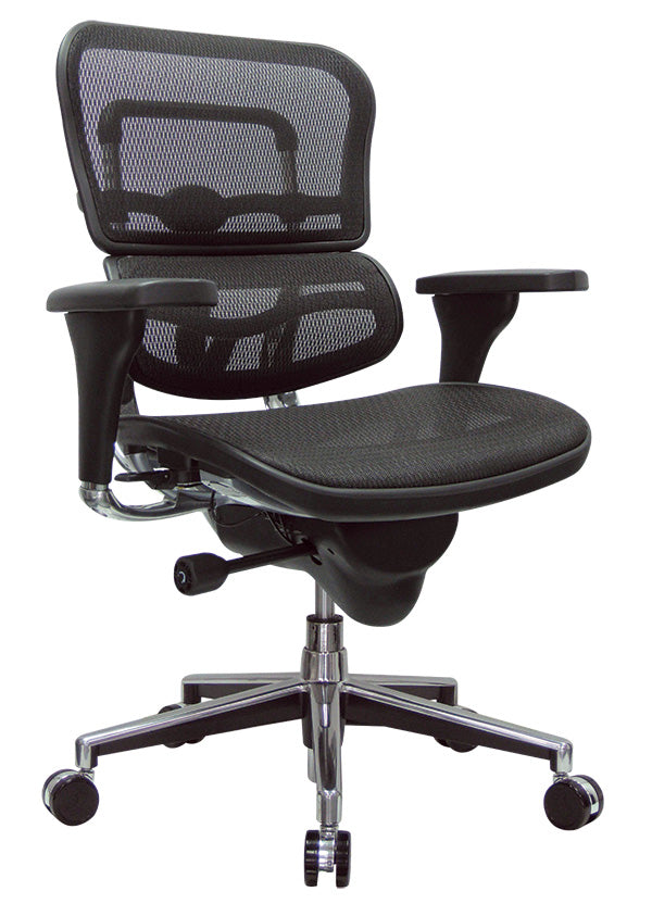 Eurotech Ergo Mid-Back Task Chair with Mesh Seat (Choose Your Color!)