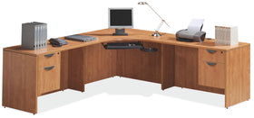 Large L-Shaped Corner Workstation by OfficeSource