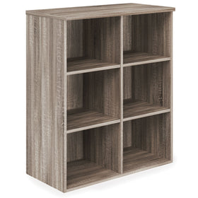 Riveted Collection: Bookcase with Divided Shelves by OfficeSource
